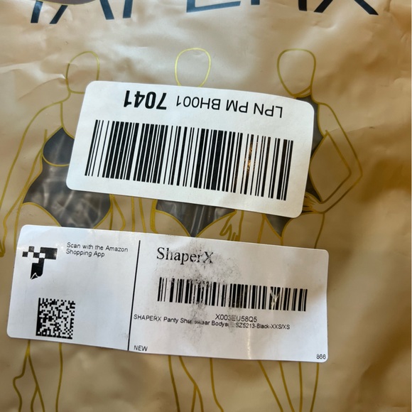 ShaperX Black One-Piece Tummy Control Shapewear Bodysuit Women’s Size XXS/XS NEW - Picture 4 of 7